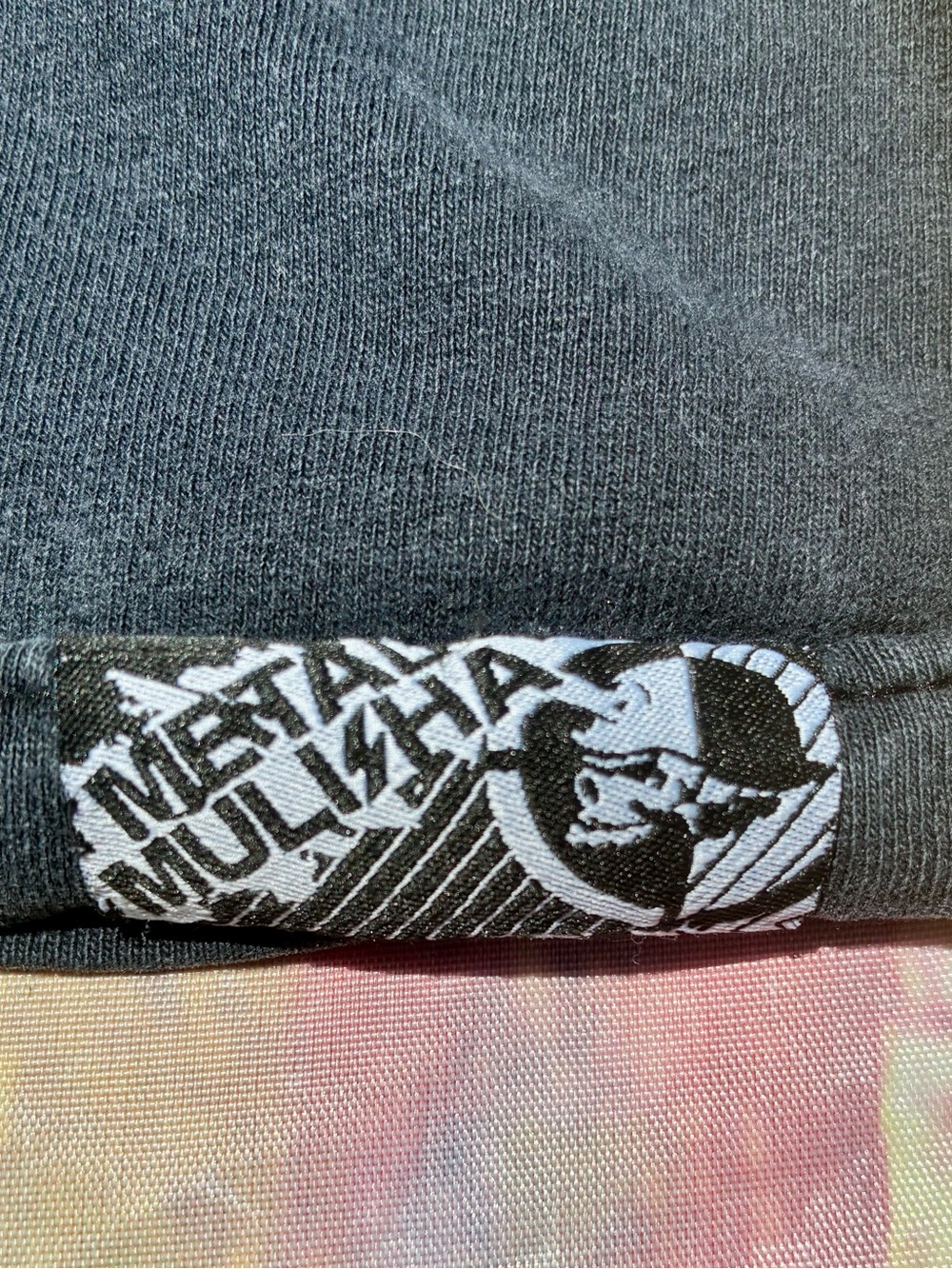Metal militia Rockstar Energy Skull Logo Tee in Black, White & Yellow - Picture 5 of 6
